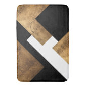 Koper Goud Zwart Geometrisch Chique Badmat (Voorkant Verticaal)