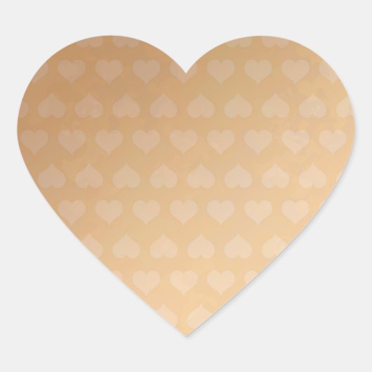 Koper Harten BREAKER 3d koeler kleur bloemengolf Hart Sticker (Voorkant)