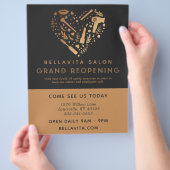 Koper Heart Salon Business Grand Reopening Flyer (Hand)