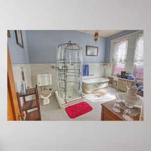 Koper King Victoriaans Bathroom - Butte Montana Poster