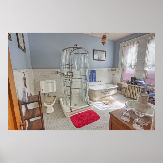 Koper King Victoriaans Bathroom - Butte Montana Poster (Voorkant)