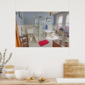 Koper King Victoriaans Bathroom - Butte Montana Poster (Keuken)