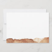 Koper kleur moderne, eenvoudige bruiloft met datum save the date (Achterkant)