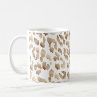 Koper leopard print koffiemok