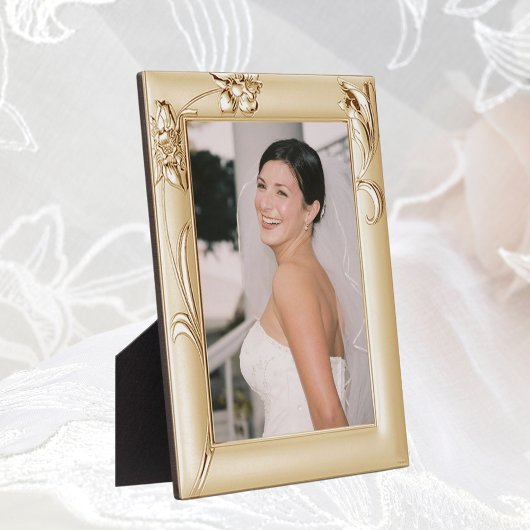 Koper lijst Pic Flowers Bride toevoegen Fotoplaque Fotoplaat
