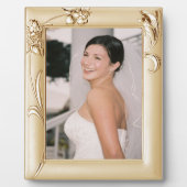 Koper lijst Pic Flowers Bride toevoegen Fotoplaque Fotoplaat (Voorkant)