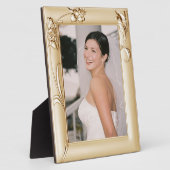 Koper lijst Pic Flowers Bride toevoegen Fotoplaque Fotoplaat (Zijkant)