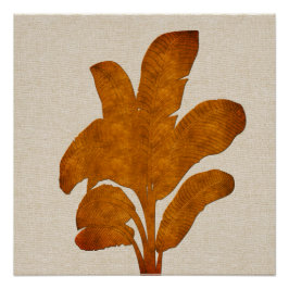 Koper Linnana Plant Collage Canvas Afdrukken