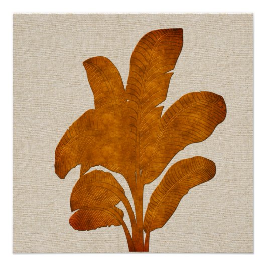 Koper Linnana Plant Collage Canvas Afdrukken (Voorkant)