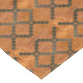 Koper look gestippeld patroon rustiek tafelkleed (Gekanteld)