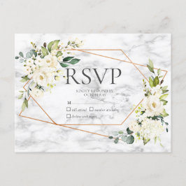 Koper Marmer Geometrisch Wit Bloemen Geen Menu RSV