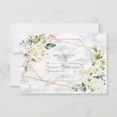 Koper Marmer Geometrisch Wit Bloemen Geen Menu RSV (Achterkant)