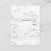 Koper Marmer Geometrische Bloemen Bruiloft Details Informatiekaartje (Achterkant)