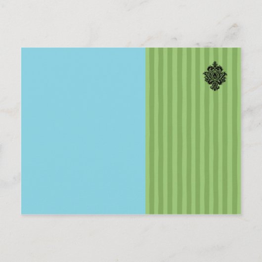 Koper met rand Briefkaart Sjabloon (Achterkant)