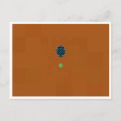 Koper met rand Briefkaart Sjabloon (Voorkant)