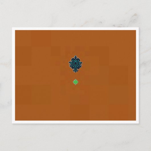 Koper met rand Briefkaart Sjabloon (Voorkant)