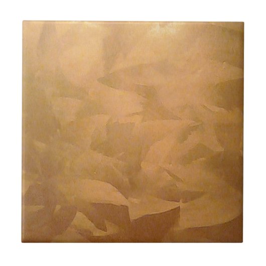 Koper Metaal Geborsteld Tegeltje (Voorkant)