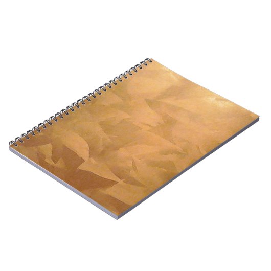 Koper Metaal Hand Geborsteld Notitieboek (Linkerzijde)