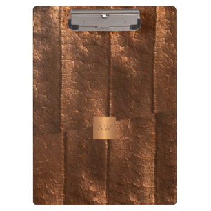 Koper metallic goud exclusieve luxe monogrammed klembord
