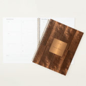 Koper metallic goud exclusieve luxe monogrammed planner (Display)