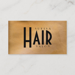 Koper Metallic Hair Salon Visitekaartjes