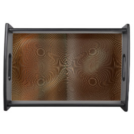 Koper Metallic Op-Art effect Fotovoorbeeld Dienblad