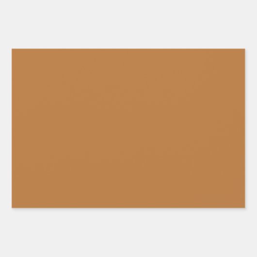 Koper Metallic Stevige Kleur | Klassiek | Elegant Inpakpapier Vel (Voorkant 3)