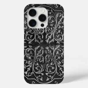 Koper Metalwork Scroll Design Photo Afbeelding iPhone 15 Pro Case