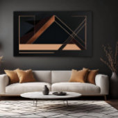 Koper Minimalistische Geometrie Canvas Afdruk