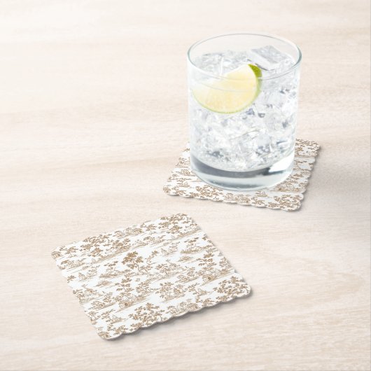 Koper / Mocha Mousse Toile, Kartonnen Onderzetters (Insitu)