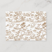 Koper / Mocha Mousse Toile, Plaatskaartje (Achterkant)