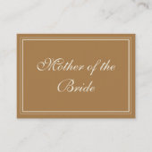 Koper / Mocha Mousse Toile, Plaatskaartje (Voorkant)