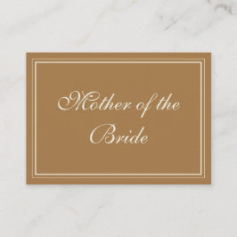 Koper / Mocha Mousse Toile, Plaatskaartje