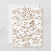 Koper / Mocha Mousse Toile, Save The Date (Achterkant)