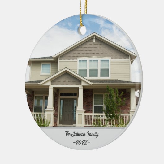 Koper: nieuwe huis-feestdag - Homefoto van verkope Keramisch Ornament (Links)