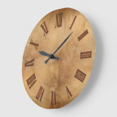 Koper op Parchment-effect Moderne Art Clock Grote Klok (Hoek)