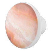 Koper, oranje en roze gedrukte keramische knobbels keramische knop (Rechts)