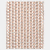 Koper Penny Coin Pattern – Lincoln Cent Design Fleece Deken (Voorkant)