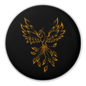 Koper Phoenix Keramische Knop (Voorkant)