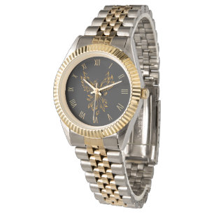 Koper Phoenix rijdt op Black Watch Horloge