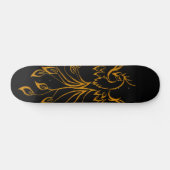 Koper Phoenix ruist op zwart Persoonlijk Skateboard (Horizontaal)