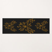 Koper Phoenix ruist op zwart Yogamat (Voorkant (horizontaal))