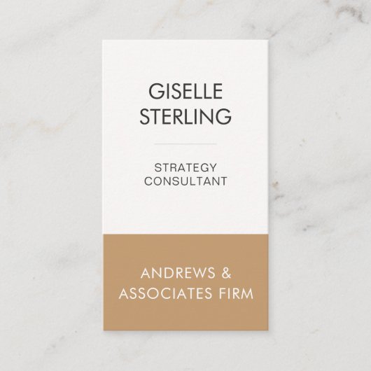 Koper Professioneel Bedrijf Modern Elegant Visitekaartje (Voorkant)