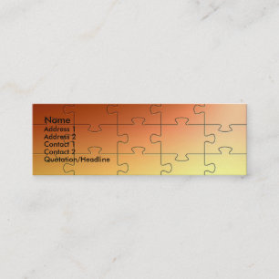 Koper Puzzle-profielkaart Mini Visitekaartje