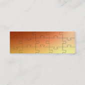 Koper Puzzle-profielkaart Mini Visitekaartje (Achterkant)
