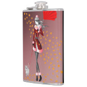 Koper Rain Red Hip Flask Heupfles (Links)