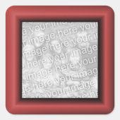 Koper Rand Vierkante Sticker (Voorkant)