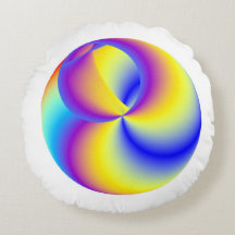 Koper Regenboog Ronde Worp Kussen