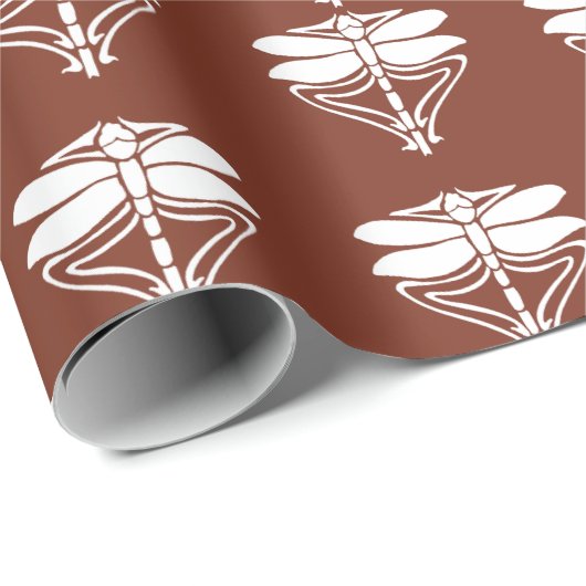 Koper rode zest-kunstvoorwerpen en kunstzinnige li cadeaupapier (Rol Hoek)