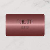 Koper Roestvrij staal Metaalkijk Visitekaartje (Voorkant)